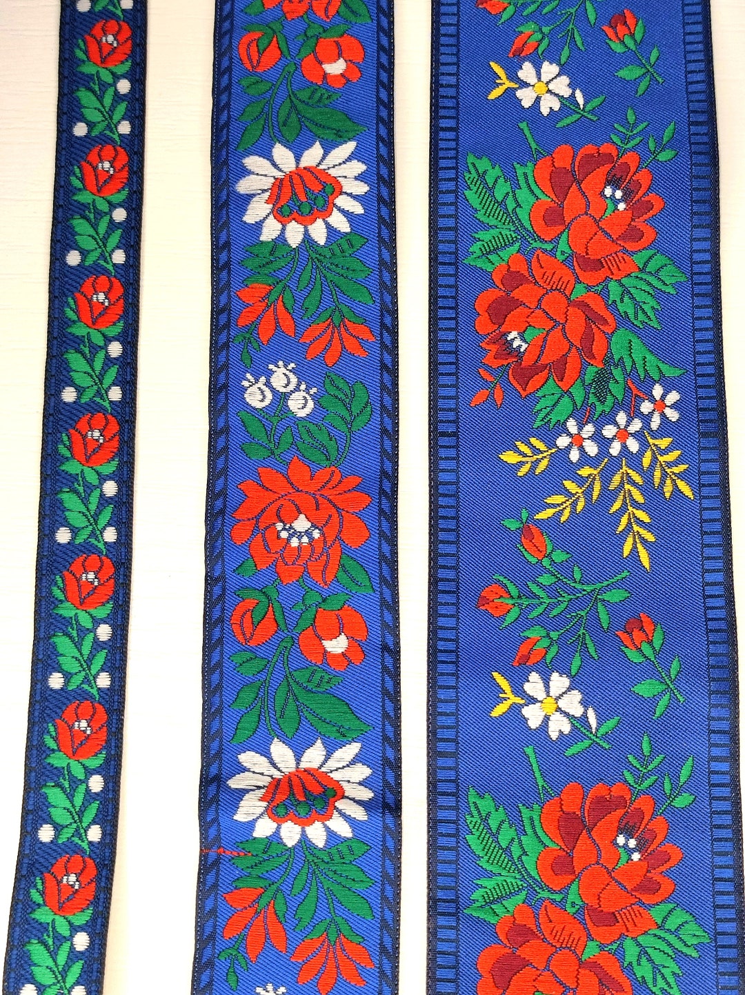 Blue Traditional Slavic Folk Ribbon | Jacquard |wholesale Best Price ...