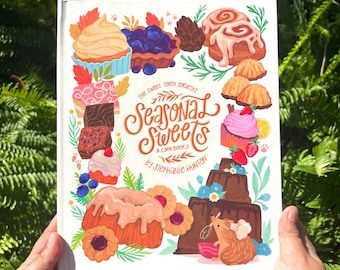 Saisonale Süßspeisen: Dessert-Kochbuch (20 x 25 cm) | Vollständig illustriertes Buch mit 12 Dessertrezepten