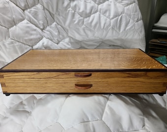 Beautiful White Oak/Katalox/Koa Medium sized Humidor