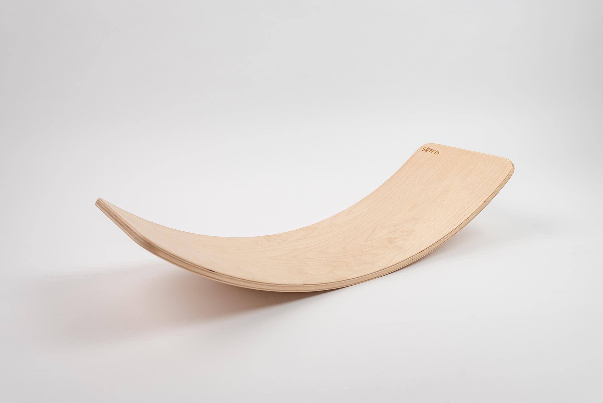 Wooden balance Board natural wood Etsy