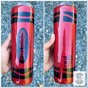 Crayon Glitter Tumbler *custom colors available upon request