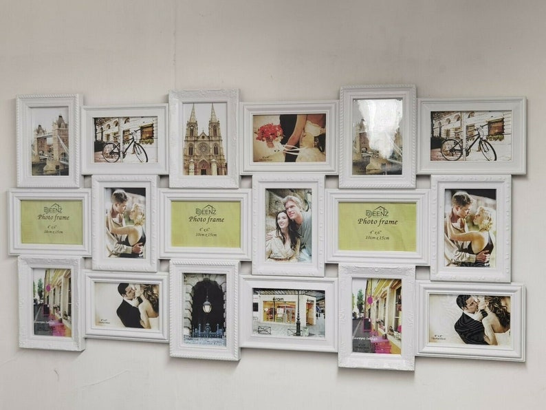 18 Photos Large Multi Picture Frame Collage Aperture Decor Etsy UK