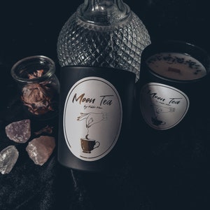 Moon Tea Tea Scented Candle  Elegant Collection Magical  Sophisticated Gothic Luxurious Soy Coconut Vegan Cf
