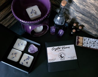 Gift Set burner & Wax Melts Magical Witchy Spooky Vegan Cf christmass