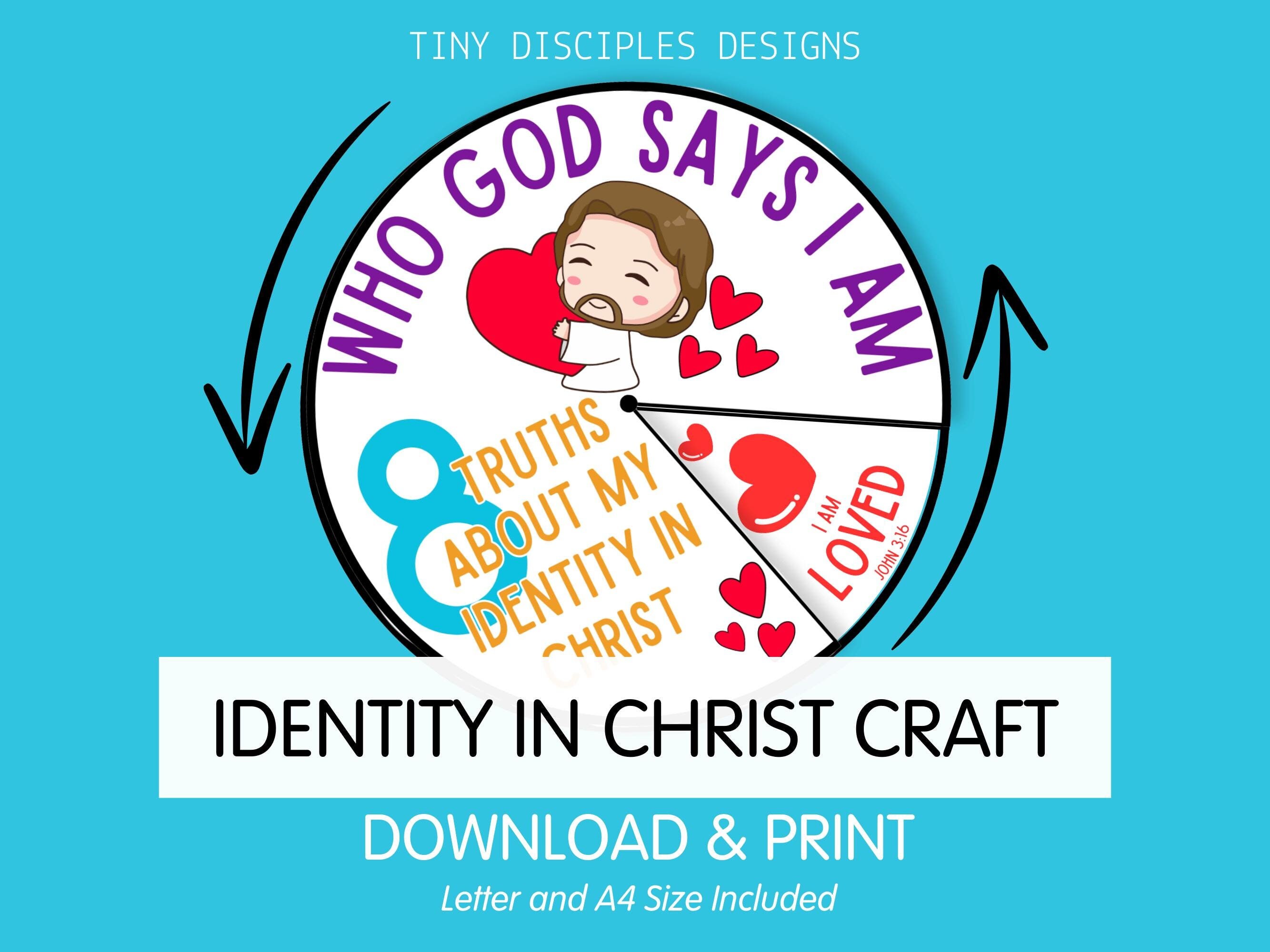 Identity in Christ Printable, Bible Study Printable Activity for ...