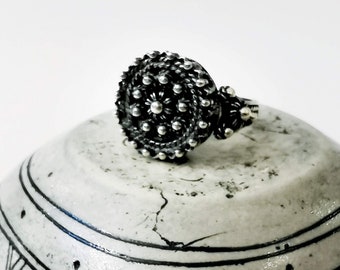 Filigree Silver Ring, Statement Silver Ring, Wedding Jewelry