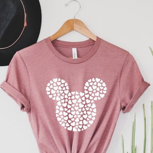 Mickey Minnie Valentine Shirt, Valentines Day Shirt, Minnie Hearts, Minnie Mouse Shirt, Disney Shirt, Minnie Ears, Valentines Gift Shirt