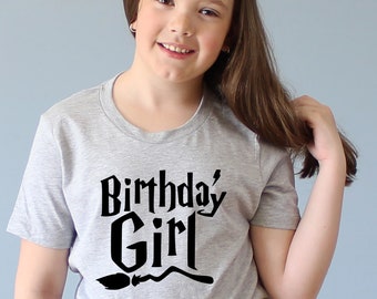 Birthday Girl Shirt, Wizard Birthday Shirts, Birthday Shirt,  Birthday Girl, Birthday Girl Shirts,Womens Tshirt,Mens Tee,Birthday Shirts