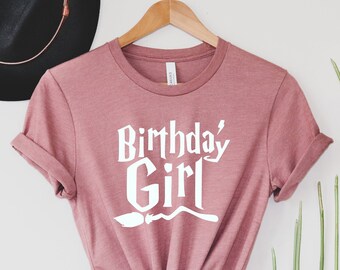 Birthday Girl Shirt, Wizard Birthday Shirts, Birthday Shirt,  Birthday Girl, Birthday Girl Shirts,Womens Tshirt,Mens Tee,Birthday Shirts