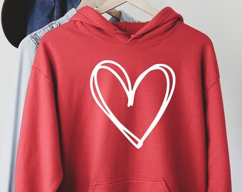 love heart hoodie