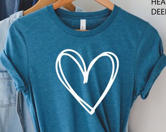 Heart Shirt, Valentines Day  Heart Shirt, Valentines Love Shirt, Valentines T-Shirt, Valentines Love Shirt, Gift for Valentines Day