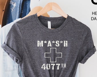 MASH 4077th Shirt, Vintage Shirt, M*A*S*H Classic American TV Series Shirt, Army Hospital Tee, Korean War, Adult Unisex & Kids Sizes Shirts