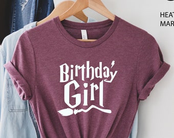 Birthday Girl Shirt, Wizard Birthday Shirts, Birthday Shirt,  Birthday Girl, Birthday Girl Shirts,Womens Tshirt,Mens Tee,Birthday Shirts
