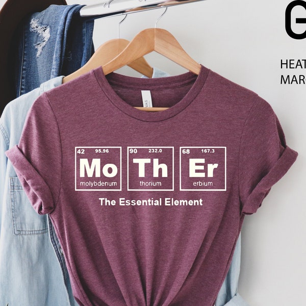 Mother Periodic Table Shirt, Chemistry Mom T-shirt, Funny Mom Shirt, Mother's Day Shirt,  Women Graphic Tee, Science Shirt for Mom