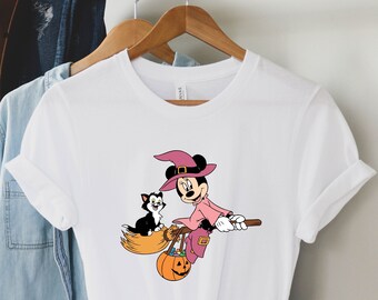Minnie Halloween Shirt, Halloween Pumpkin Shirt, Minnie Mouse Tee, Disney Pumpkin Shirt, Disney Character Halloween Shirt, Halloween Shirt