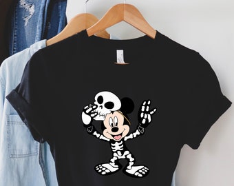 Mickey Halloween Shirt, Disney Shirts, Mickey Skeleton Shirt, Disney vacation disney shirts, Disney Halloween skeleton Mickey Shirt