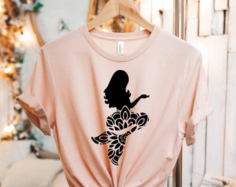 Mermaid Shirt, Mermaid Mandala Shirt, Mermaid Tee, Mermaid Shirt For Girls, Mermaid Birthday Shirt, Gift for Her, Birthday Gift