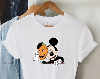 Mickey Halloween Shirt, Halloween Pumpkin Shirt, Mickey Mouse Tee, Disney Pumpkin Shirt, Disney Character Halloween Shirt, Halloween Shirt