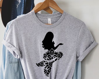 Mermaid Shirt, Mermaid Mandala Shirt, Mermaid Tee, Mermaid Shirt For Girls, Mermaid Birthday Shirt, Gift for Her, Birthday Gift