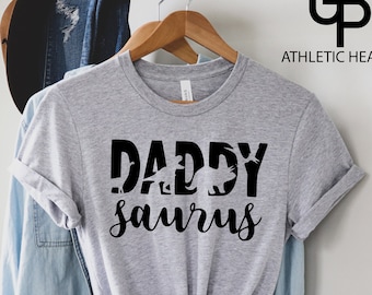 Camisa de papá Saurus, camisa de papá dinosaurio, regalo divertido para el esposo, camisa T-Rex, regalo del día del padre, camiseta unisex para hombre,
