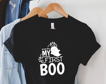 My First Boo Shirt, Kids Halloween Tee, Halloween Baby Boy Shirt, Halloween Baby Girl Shirt, Halloween baby Shirt, Ghost Shirt