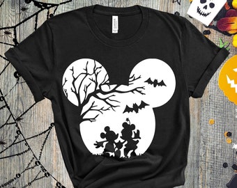 Disney Halloween Shirt, Halloween Disneyland Shirt, Mickey and Minnie Mouse Shirt, Happy Halloween matching Family Shirts Halloween Party