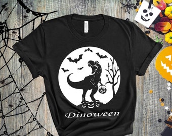 Dinoween Shirt, Dinosaur Halloween Shirt, Trick Or Treat T-Rex Halloween Shirt, T-Rex Lover Shirt, The Dinosaur Wants Some Candy Shirt