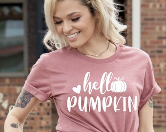 fall shirtHello Pumpkin Shirt, Fall Tshirt, Pumpkin Shirt, Fall Pumpkin T-Shirt, Thanksgiving Shirt,  Pumpkin Tee