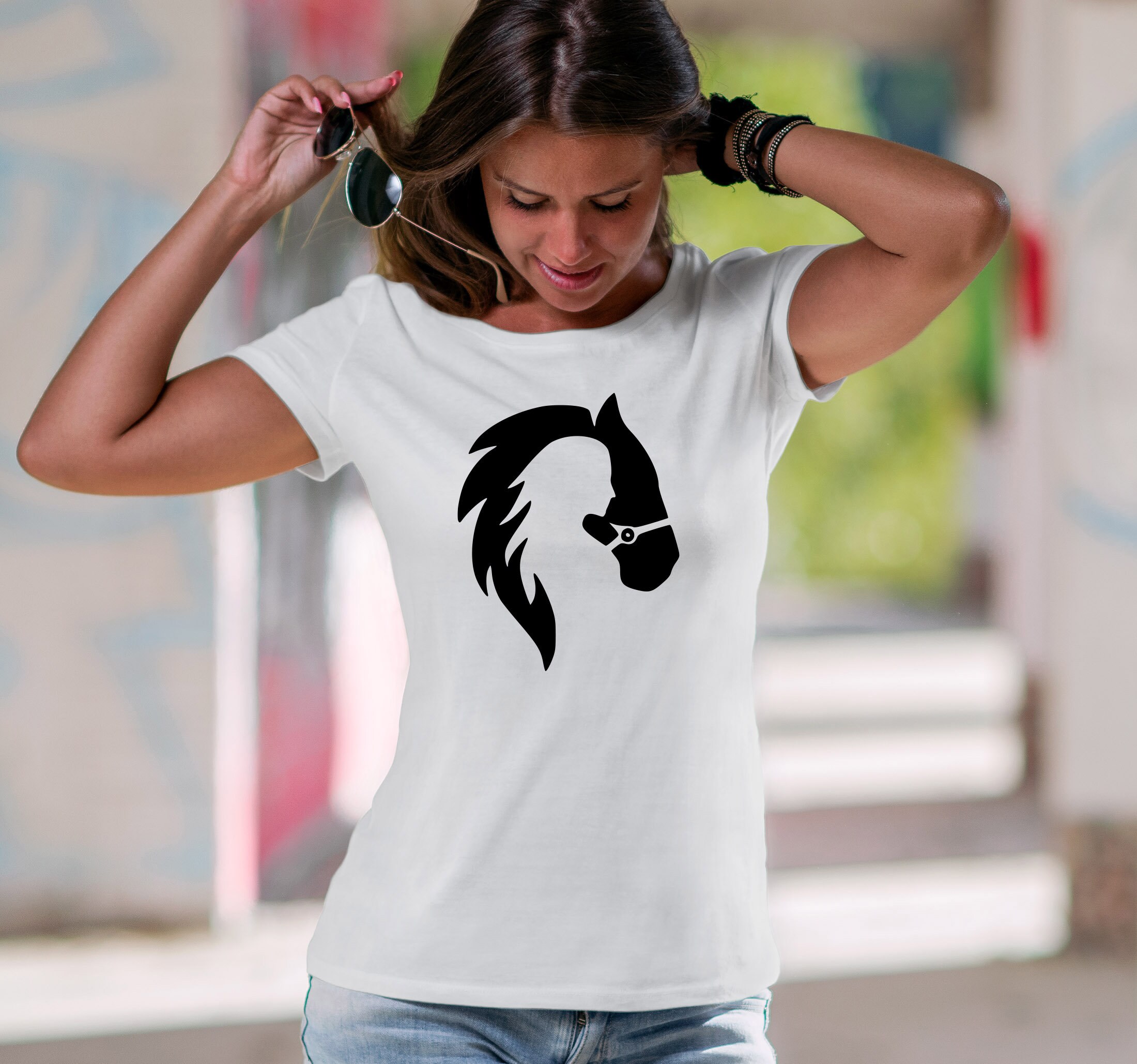 Women Horse Lover Shirt Horse Shirt Love Horses Tshirt Etsy