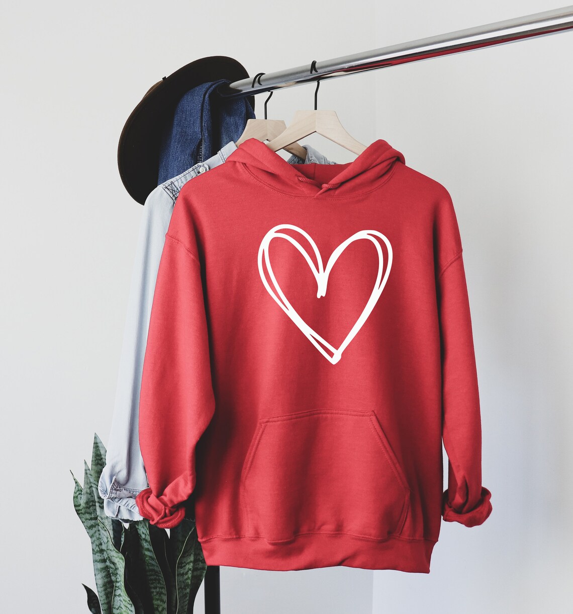 hoodie with heart