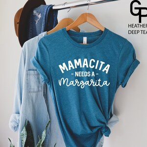 Mamacita necesita una camisa de margarita, camisa de mamacita, camisa de mamá divertida, regalo de baby shower, camisa de mamá, camisa del día de la madre, camisetas de mamá de moda imagen 3