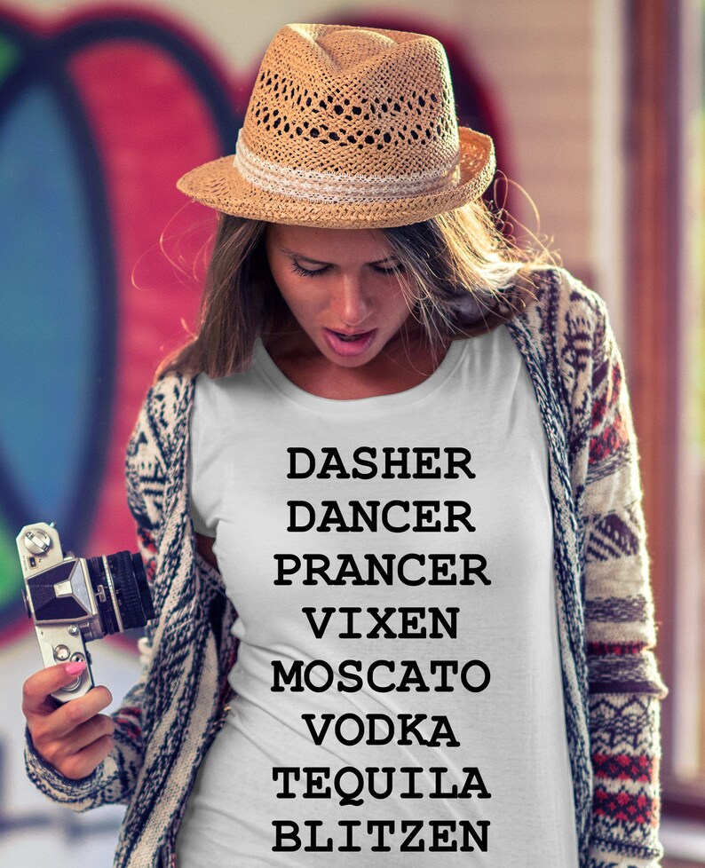 Dasher Dancer Prancer Vixen Moscato Vodka Tequila Blitzen | Etsy