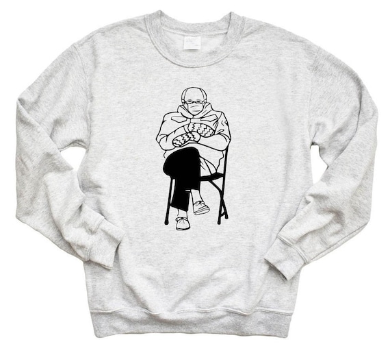 Sudadera de Bernie Sanders sudadera del dia de la inauguracion sueter de Bernie jersey de mitones de Bernie Bernie divertido estado de animo de Bernie estado de animo de San Valentin