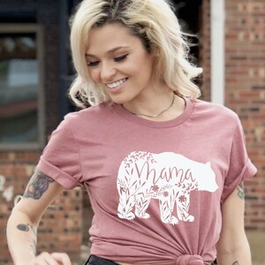 T-shirt Mama Bear ARROW - Tee-shirt Femme Fête Des Mères 100% Coton