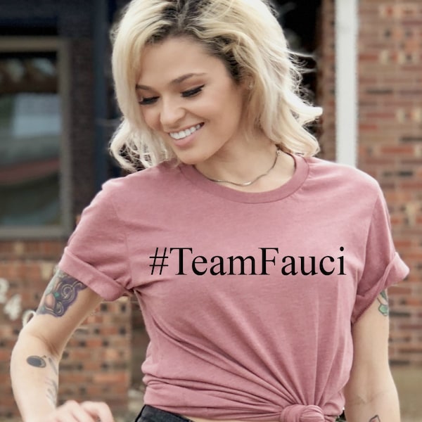 TeamFauci Shirt, Dr. Fauci Shirt, Quarantäne Shirt, politische Satire, Social Distancing, Anthony Fauci Support, grafische T-Shirts, eine Richtung,