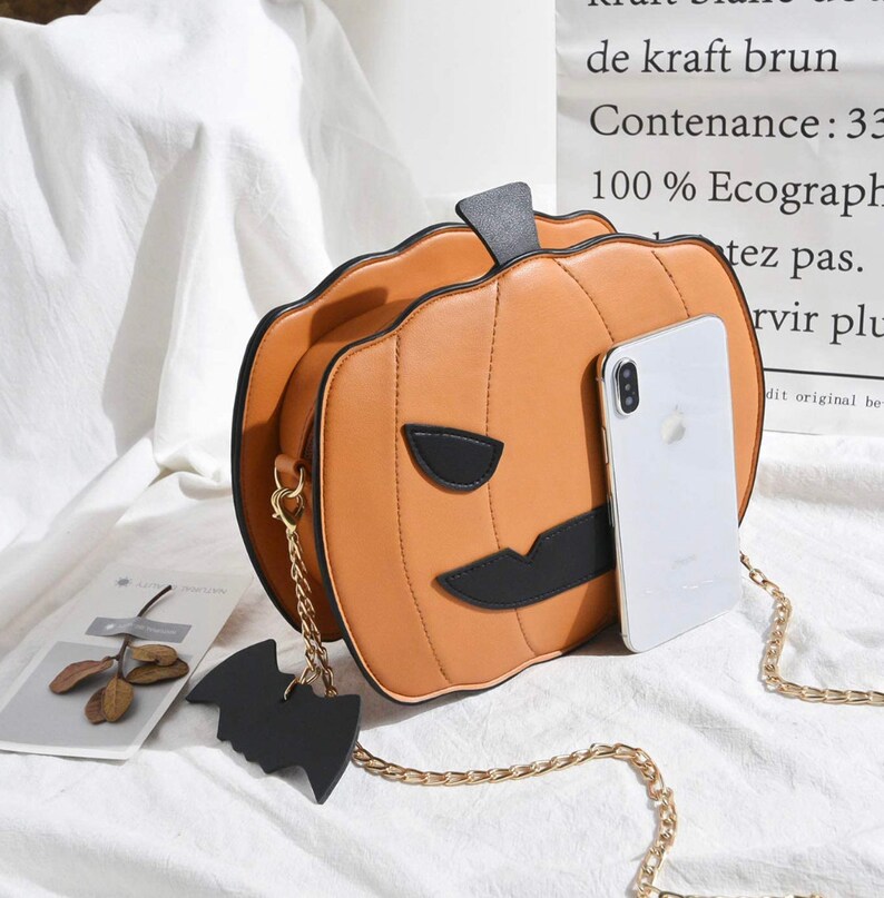 halloween purse pumpkin