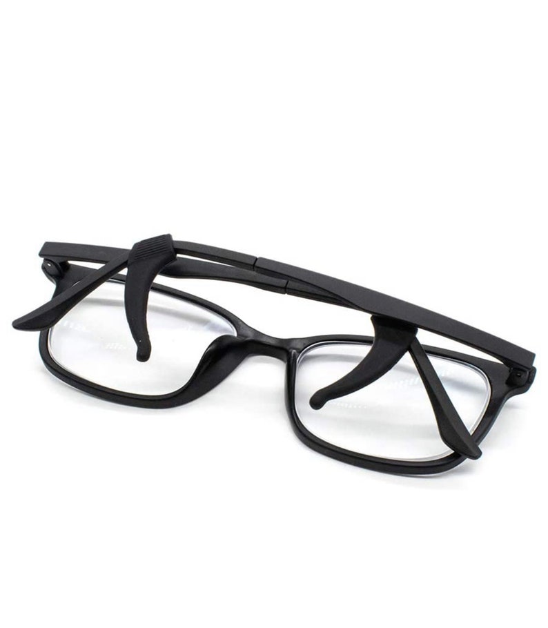 Eyeglass Arm Grips Black and White / Sports Eyewear Ear Grip / Etsy