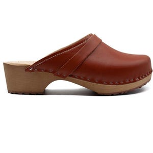 Vegan Clogs, Handmade clogs, Vegan leather, Brown Vegan Clogs, Swedish Clogs, Clogs for women, Clogs Shoes, Low Heel, Mules, mother day gift