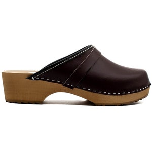 Handmade Natural Leather Swedish Clogs, Classic Clogs, Clogs For Women, Clogs Shoes, Leather Clogs, Spring Clogs, mother Day Gift
