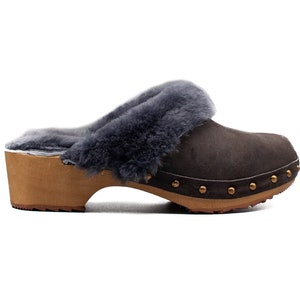 Winter Clogs, Sheepskin Leather, Clogs, Handmade Clogs, Sweden, Christmas Gift, Natural, Clogs Shoes, mother day gift, Birthday Gift