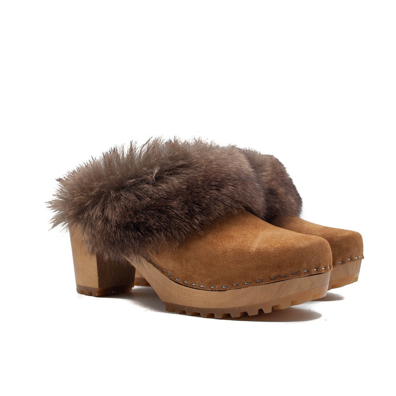 high heel clog mules