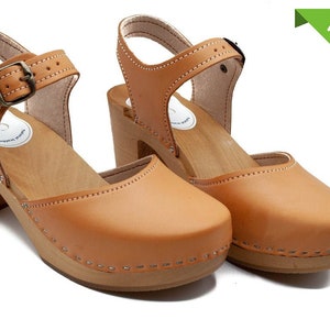 Vegan Clogs, Clogs, Sandals, Vegan leather, Honey Vegan Clogs, Swedish Clogs, Clogs for women, Clogs Shoes, High Heel Heel, mother's Day image 1