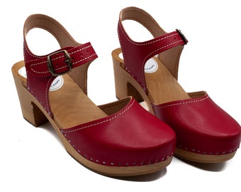 vegan wooden clogs