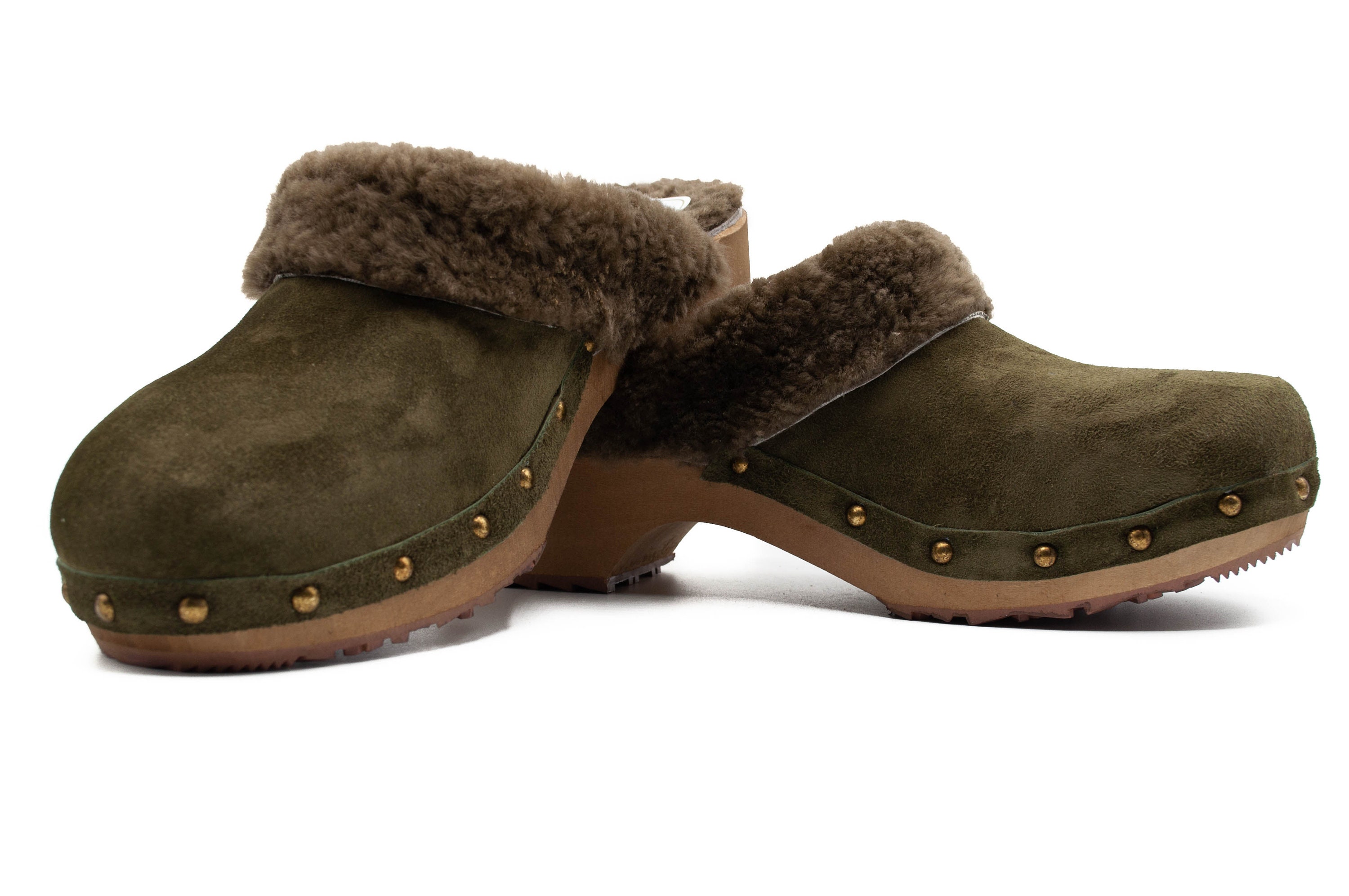 sheepskin clogs