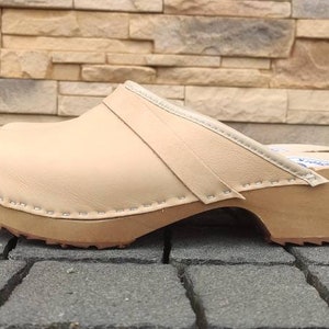 Clogs | Handmade shoes | Swedish Clogs | Natural leather | Nubuck Clogs | Garden shoes | Wooden Clogs | Autumn Clogs | Christmas Gift |