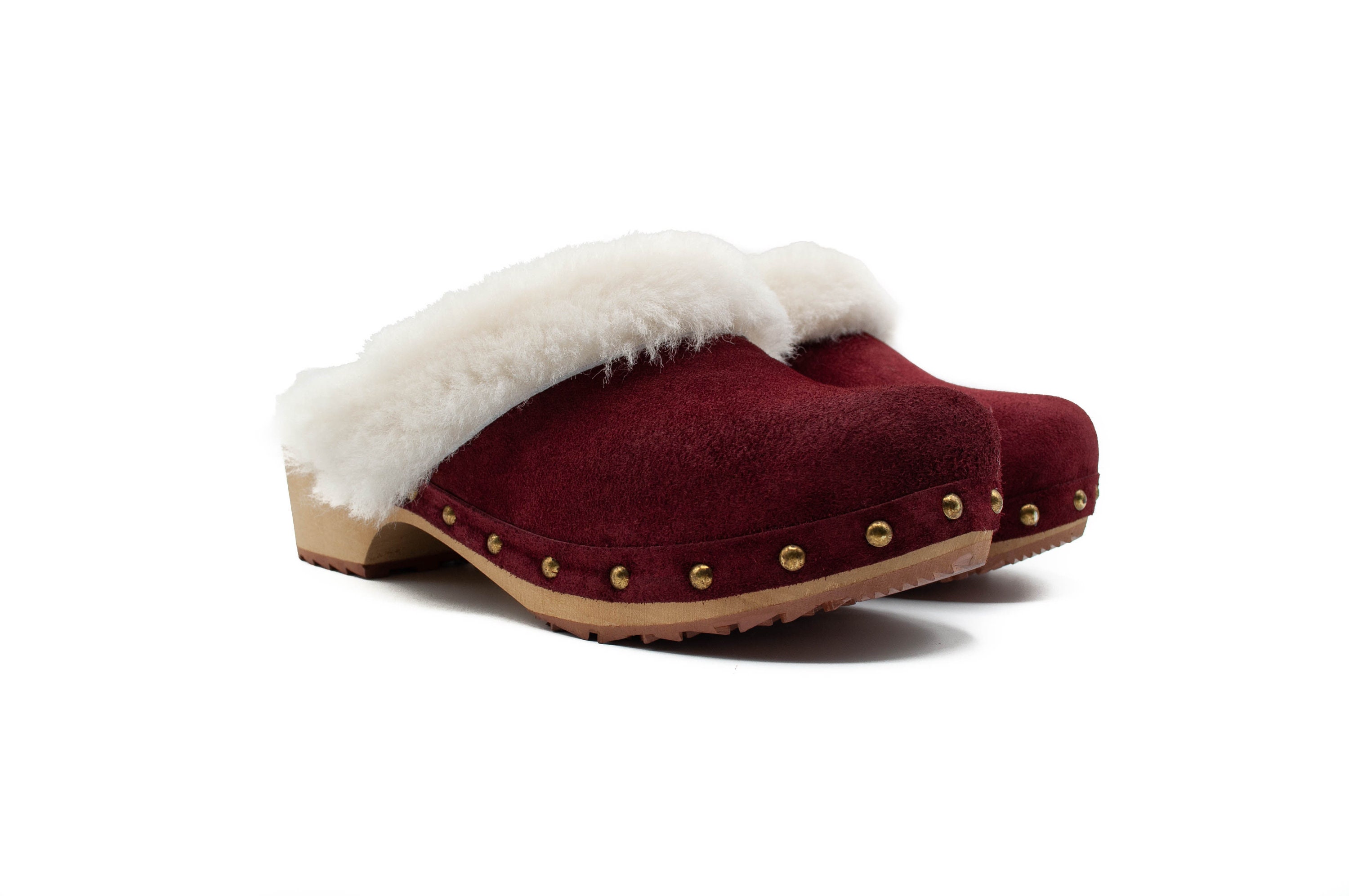 sheepskin clogs