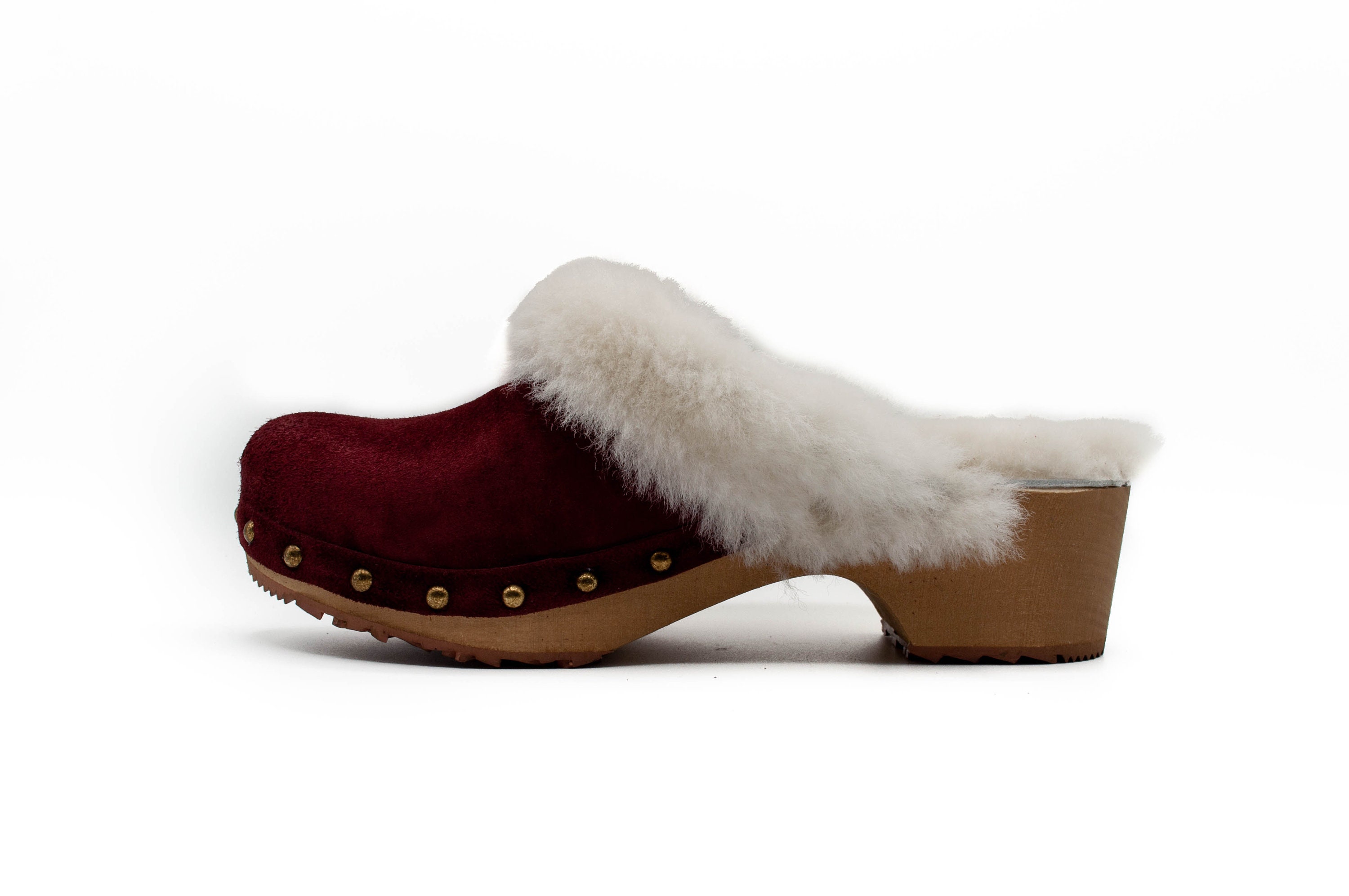 sheepskin clogs