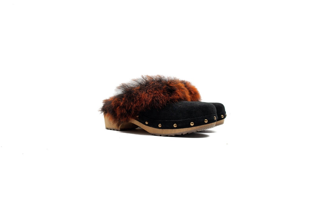 merrell sheepskin clogs