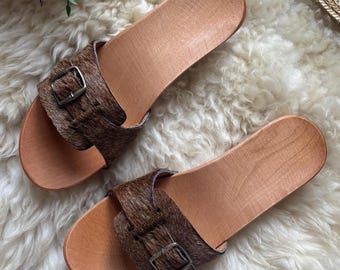 Brown Cow Clogs Shoes for Women, Comfort Summer Mules
