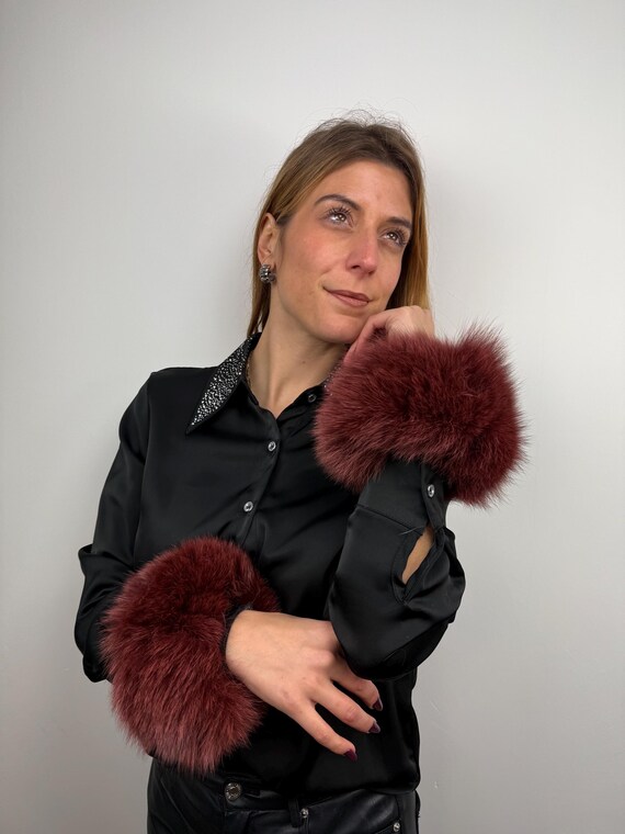 Real Fur Cuffs, fur fox cuffs, fur cuffs, fluffy fur cuffs, wrist warmers, fur manchettes